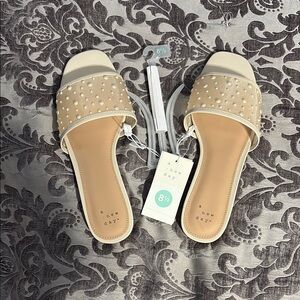 A New Day Cream Tan Minimalist Sandals